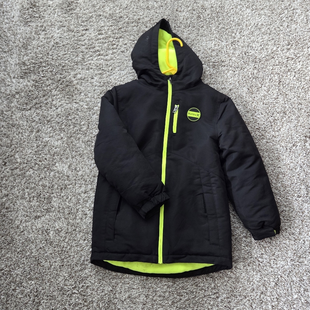 Hurley Kids Size 10/12 Black Winter Coat